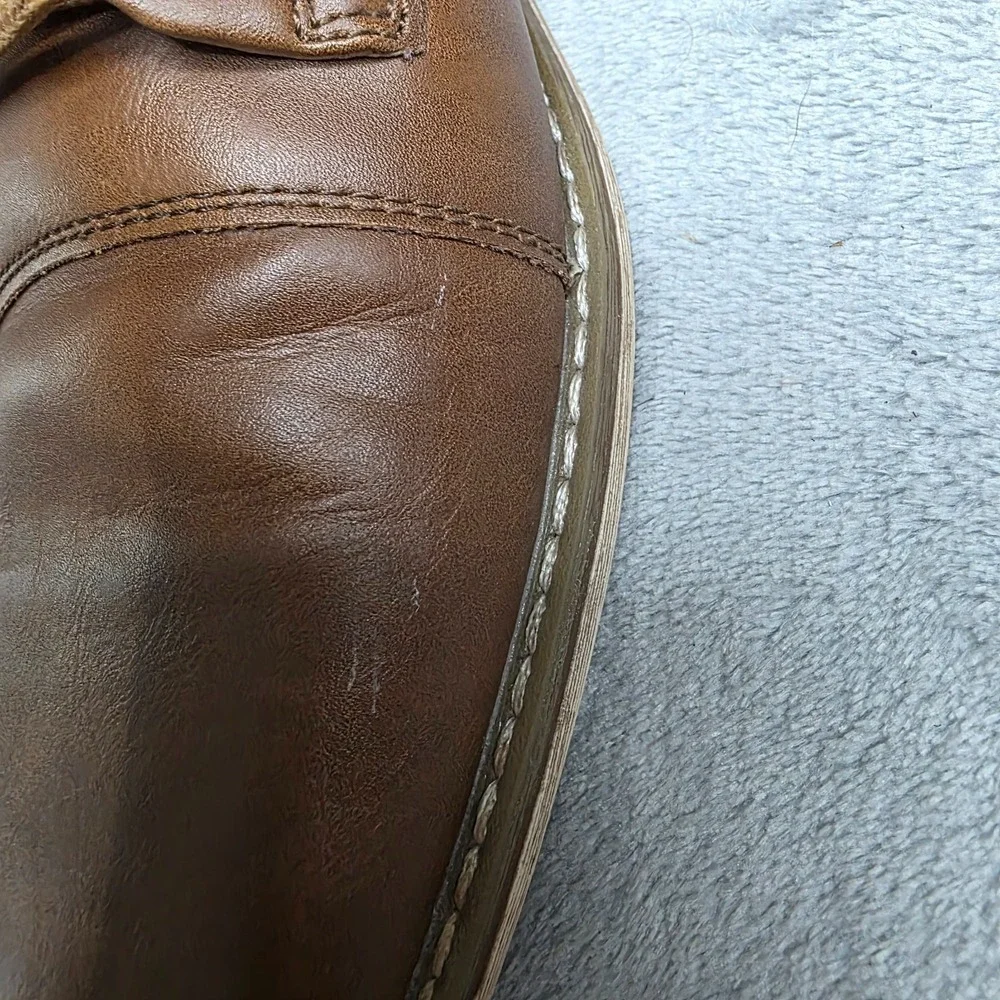 Sonoma Freer Ortholite Eco Cognac/Brown Oxford Dress Shoes Size 9 Men's